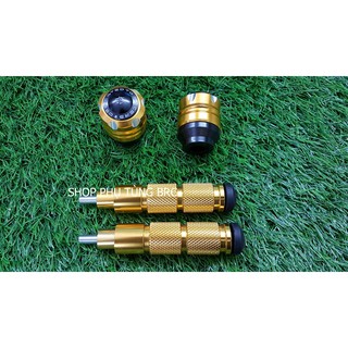 Combo gù chống đổ trước sau xe máy