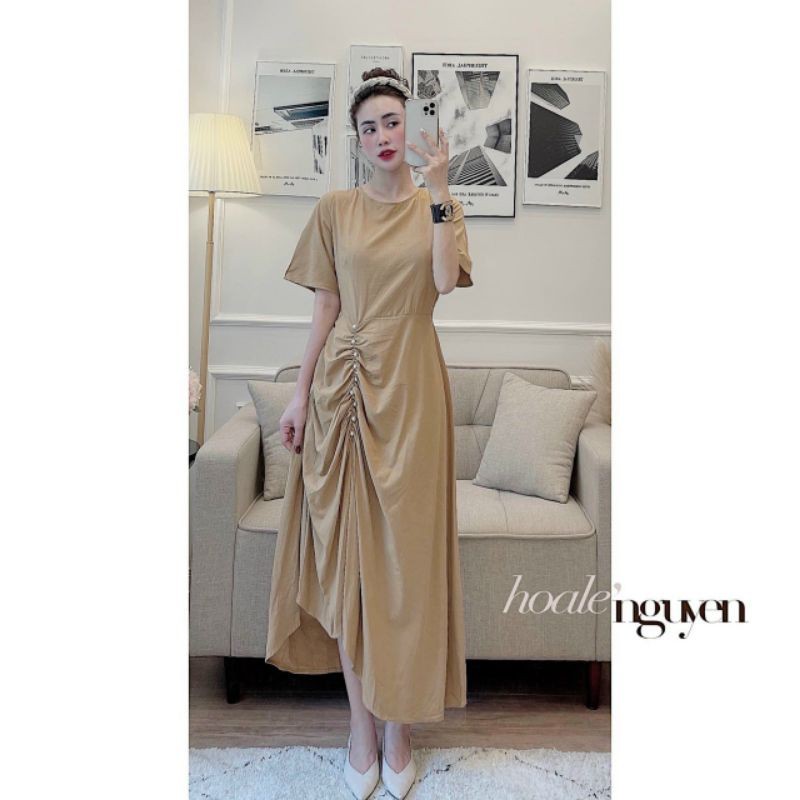 Váy dúm khuy ngọc