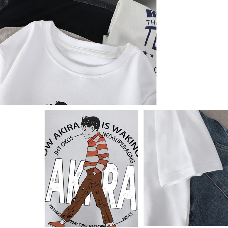 Xiaozhainv Áo thun form rộng tay ngắn thời trang | BigBuy360 - bigbuy360.vn