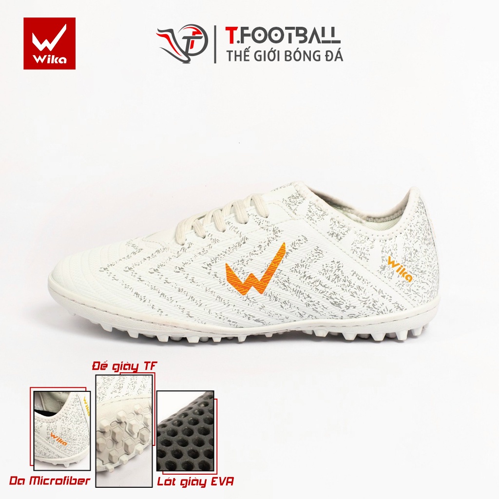 Giày Đá Bóng WIKA Hunter II Lưỡi Gà Liền Đế Cao Su TF Thế Hệ Mới