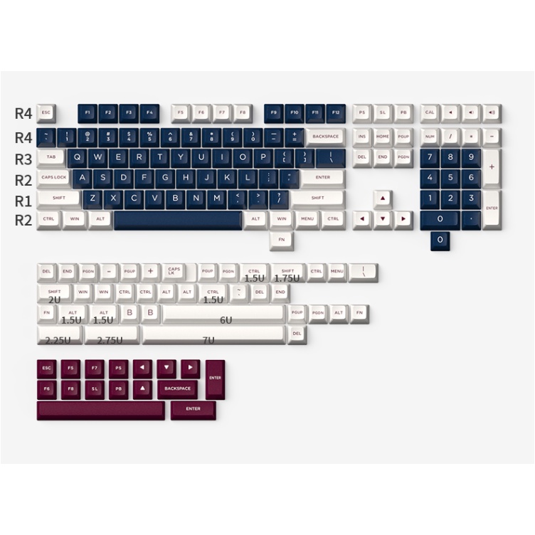 Bộ keycap FL-Esports Metal Heart