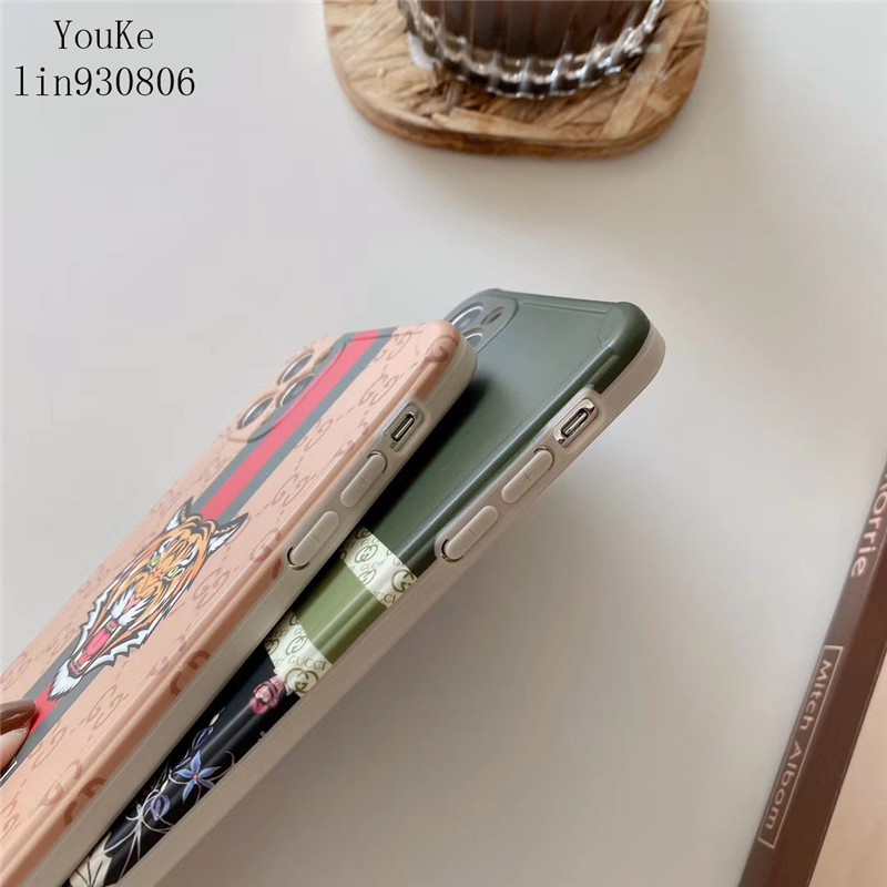 Ốp Điện Thoại Họa Tiết Gucci Và Hoa Cho Iphone 12 12mini 12pro Max Se2 11 Xr | BigBuy360 - bigbuy360.vn