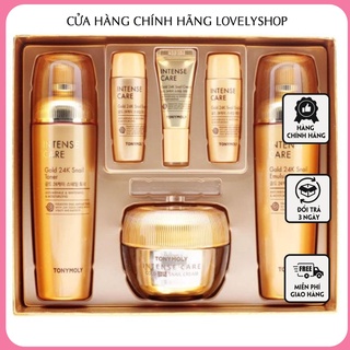 Set dưỡng da chống lão hoá ốc sên, vàng 24k Tonymoly Intense Care Gold 24k Snail