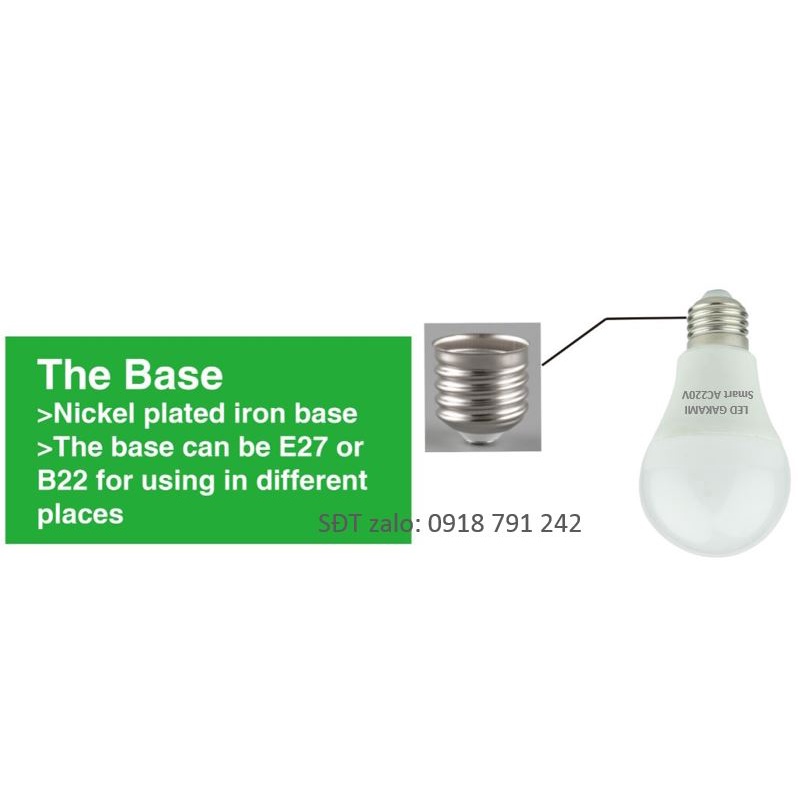 Đèn Led bulb cao cấp 12w với 3 màu ánh sáng thay đổi, chipled Gakami Nhật Bản bảo hành 24 tháng