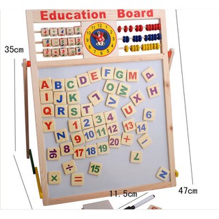 BẢNG HỌC TOÁN BẰNG GỖ 2 MẶT