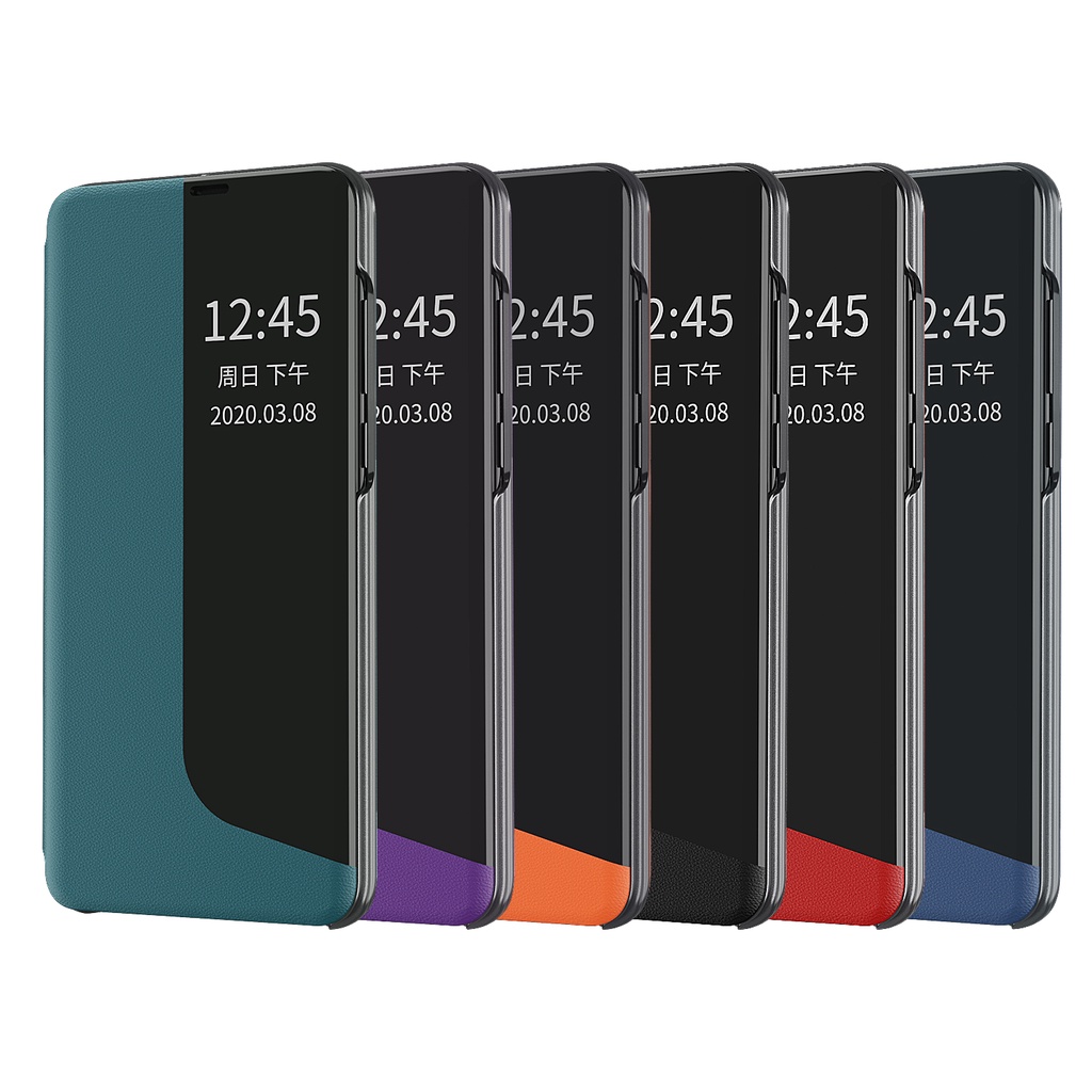 Ốp da điện thoại nắp lật thông minh cho Huawei P40 Pro P30 Pro P20 Pro Mate 20 Pro