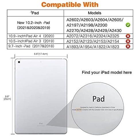 Ốp điện thoại In Họa Tiết Dành Cho Máy Tính Bảng iPad 9th Gen 2021 / iPad 10.2 8th Gen 2020 / 7th 2019