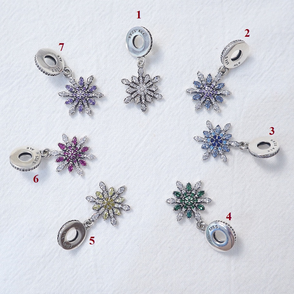 [Charm bạc 925 cao cấp] Charm treo bông tuyết- Mã sản phẩm VENUSBT