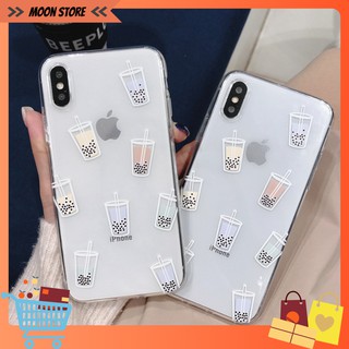 [FREESHIP ĐƠN TỪ 50K] Ốp Lưng Silicone Trà Sữa 7 Màu Cute Cho iPhone - Ốp Lưng iPhone