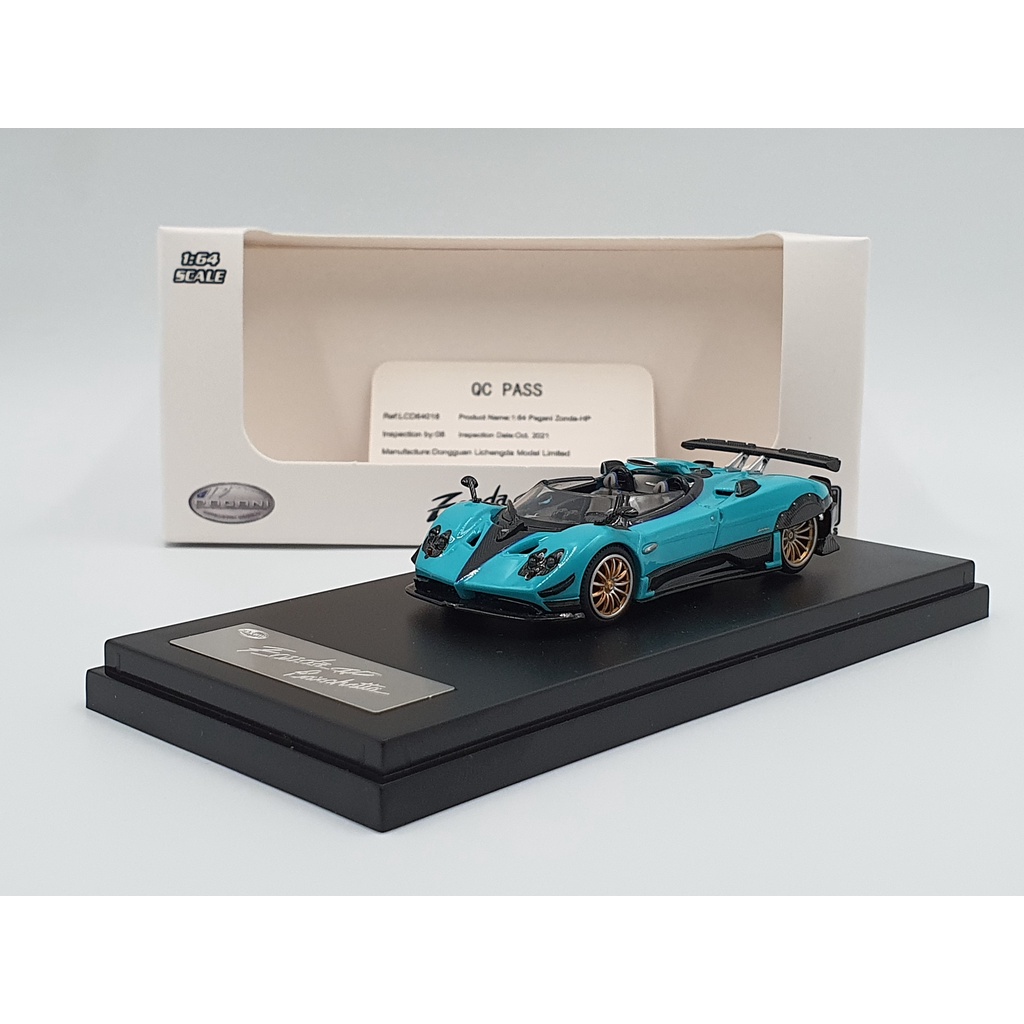 Xe Mô Hình Pagani Zonda 1:64 LCD Models ( Xanh Ngọc )