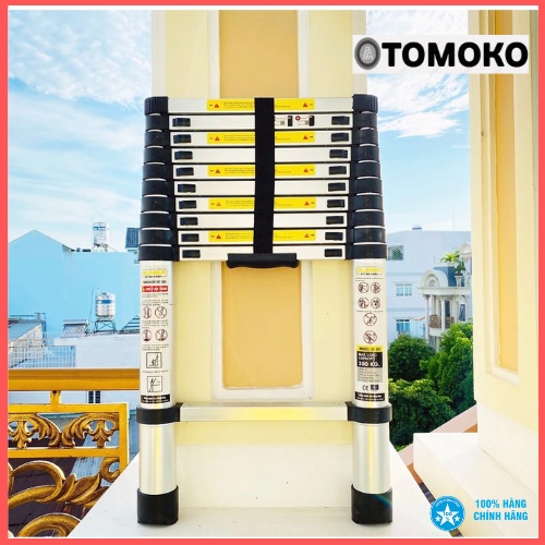THANG NHÔM RÚT ĐƠN TOKOMO CHÍNH HÃNG NHẬT BẢN- Chiều dài 2.6M -5.8M Cam Kết Bảo Hành 1 Năm