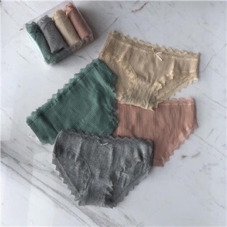 Set 4 quần phối viền ren cực xinh