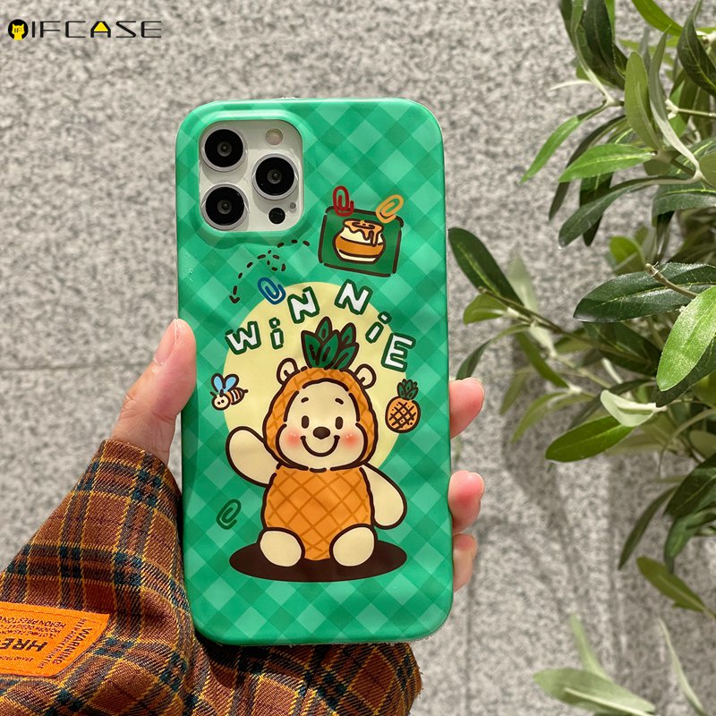 Ốp Điện Thoại Chống Sốc In Hình Gấu Pooh / Trái Cây Dễ Thương Cho iPhone 14 Plus 14 13 12 11 Pro Max