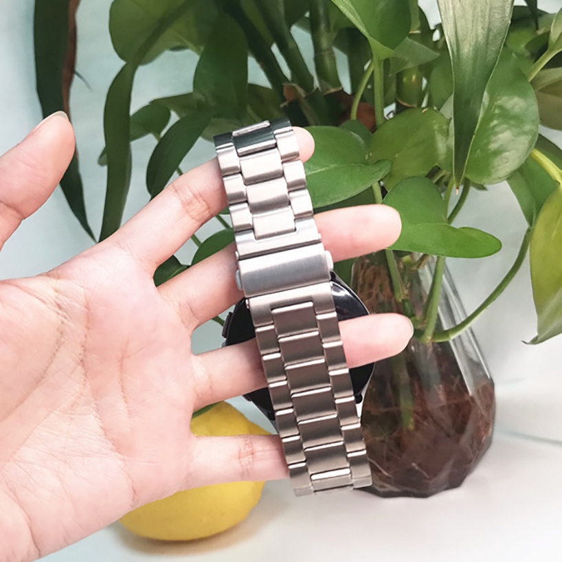 Dây Đeo Đồng Hồ Bằng Kim Loại Titan Màu Xám 46mm 42mm 40mm 44mm Cho Samsung Galaxy Watch 5 Pro 45mm