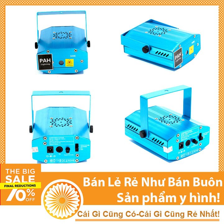 Đèn Laze Chiếu Sáng Sân Khấu Mini Laser (Hiệu Ứng Trái Tim, Sao, Hoa Tuyết)