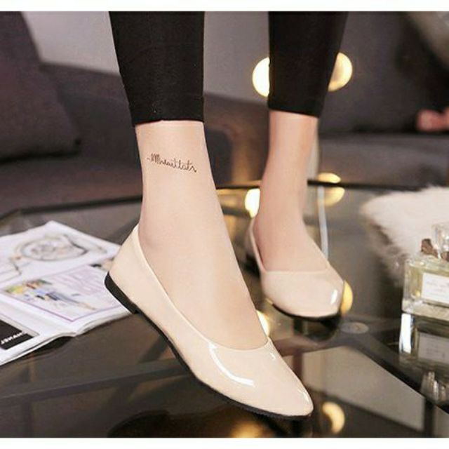 Giày búp bê size lớn big size 40 đến 43 màu da | BigBuy360 - bigbuy360.vn