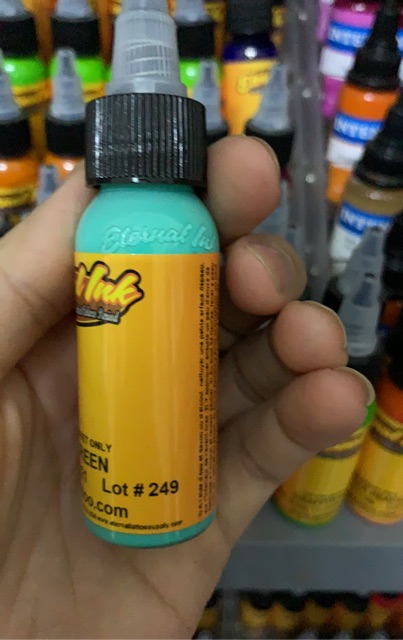 Mực xăm xanh ngọc chính hãng eternal hàng có sẵn