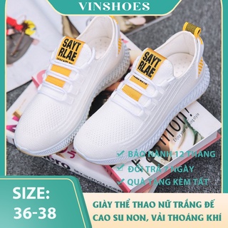 Giầy thể thao nữ Sneaker trắng T004 𝐇à𝐧𝐠 𝐋𝐨ạ𝐢 𝟏 [ Ảnh + Video thật, Kèm Feedback]