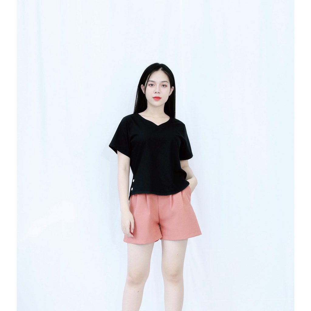 Quần vải MANGBộ đồ Quần Đùi Áo Kiểu O Áo vải LỤA cao cấp (Quần cam đất áo trắng và đen) - ĐẲNG CẤP QUÝ PHÁI