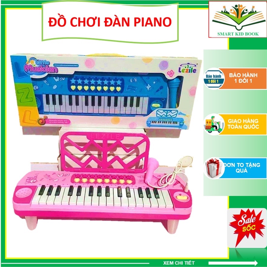 Đồ Chơi Đàn Piano Cho Bé Có Đèn Nhạc Và Micro Chuẩn Âm