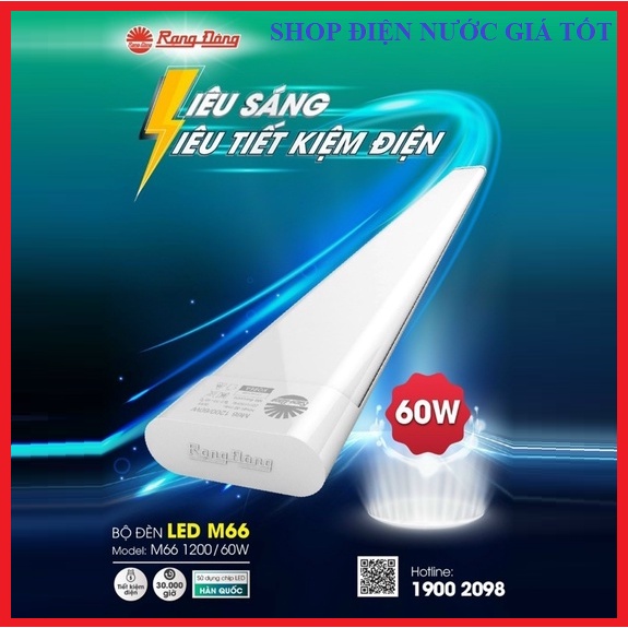 Đèn LED bán Nguyệt Rạng Đông 60W M66 1.2 mét công suất 60W BẢO HÀNH 3 NĂM ĐỔI MỚI