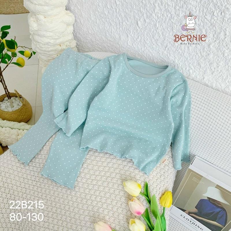 BỘ DÀI TAY CHẤM BI SIÊU MỀM ĐẸP CHO BÉ