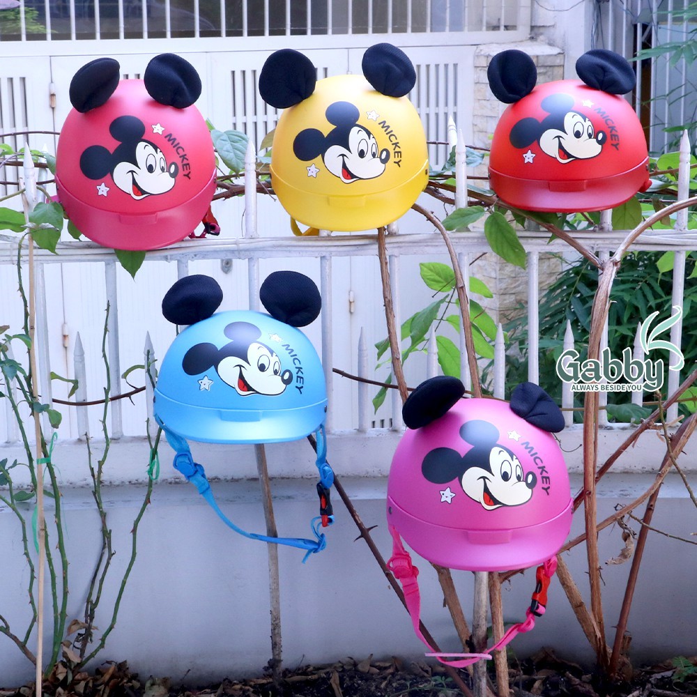 MŨ NÓN BẢO HIỂM CHO MẸ VÀ BÉ - CHUỘT MICKEY