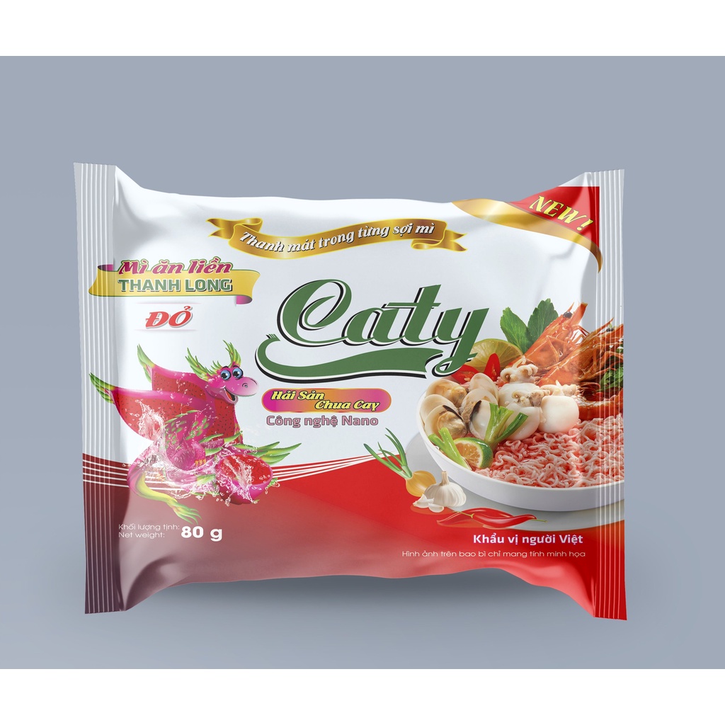 Mì Thanh Long Đỏ Caty Hải Sản Chua Cay