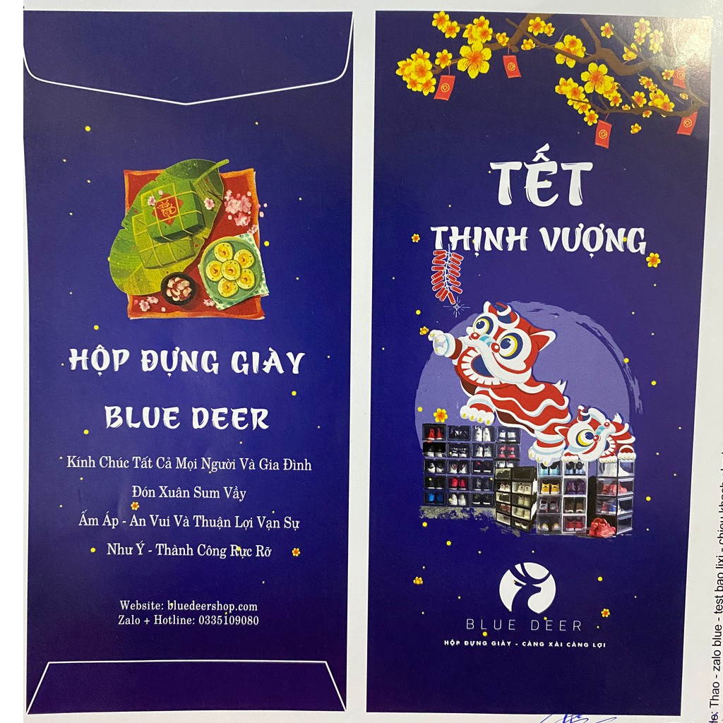 Quà Tặng Bao Lì Xì BLUE DEER