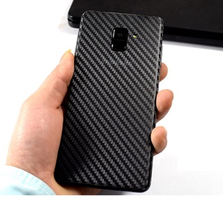 Miếng dán Cacbon sam sung A8 (2018) Vân 3D