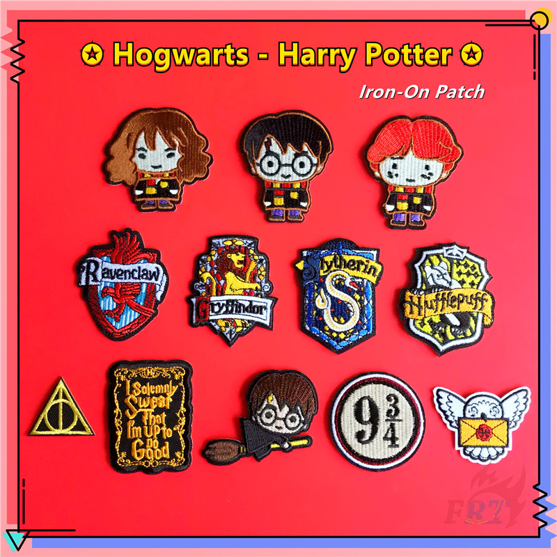 Nhãn dán ủi thêu phong cách logo Harry Potter