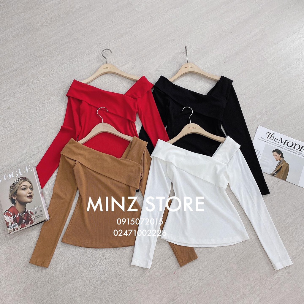 Áo lệch vai Minz (4 màu)