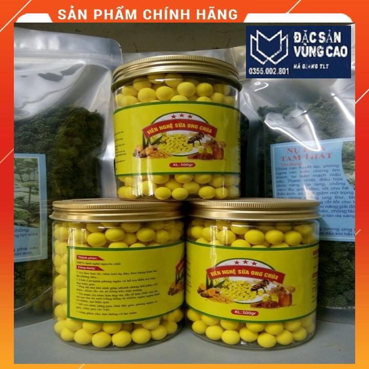 Viên tinh bột nghệ sữa ong chúa - tinh bột nghệ nguyên chất