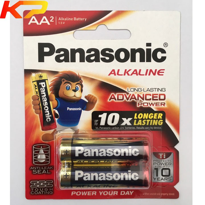 2 vỉ pin AA panasonic Alkaline ( vỉ 2 viên )