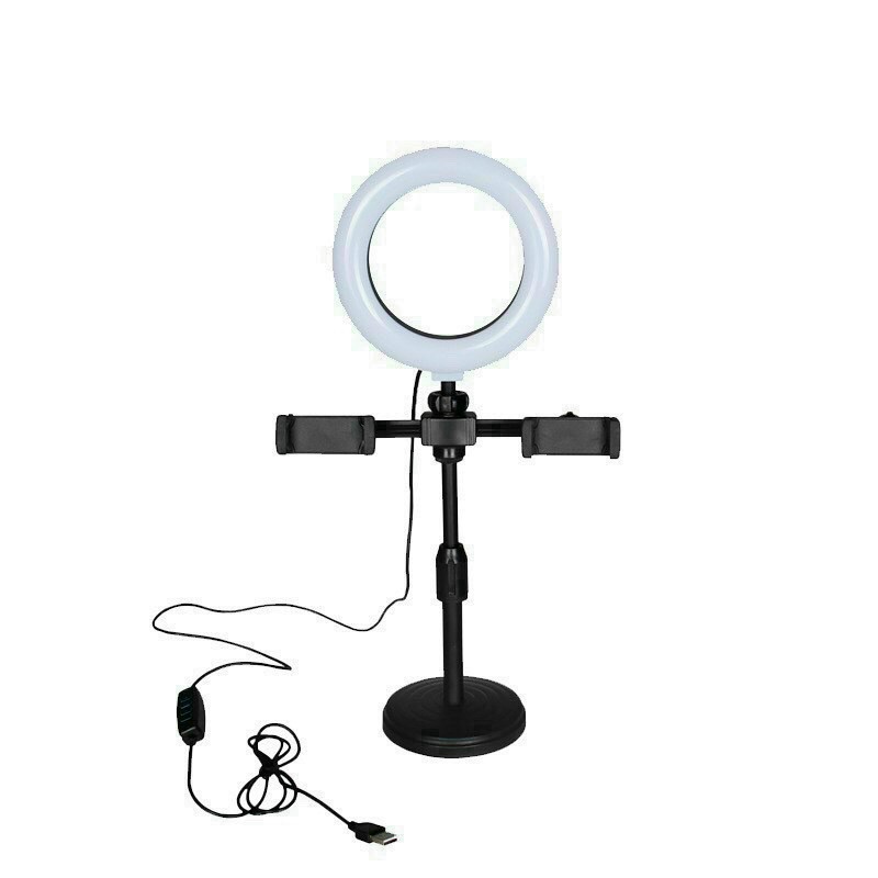 Đèn Livestream Để Bàn 2 Kệ Cao Cấp Chính Hãng Đa Chức Năng Bán Hàng, Quay Video, Chụp ảnh, Makeup