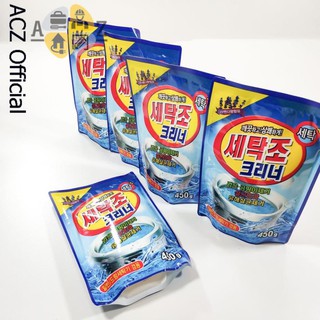 Bột vệ sinh máy giặt cửa ngang cửa trước cửa trên Hàn Quốc - 450g