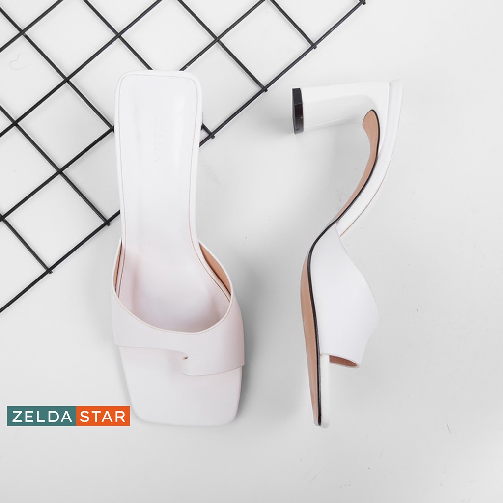 Guốc Zelda Star gót vuông 6cm dây bản lớn - GN012820