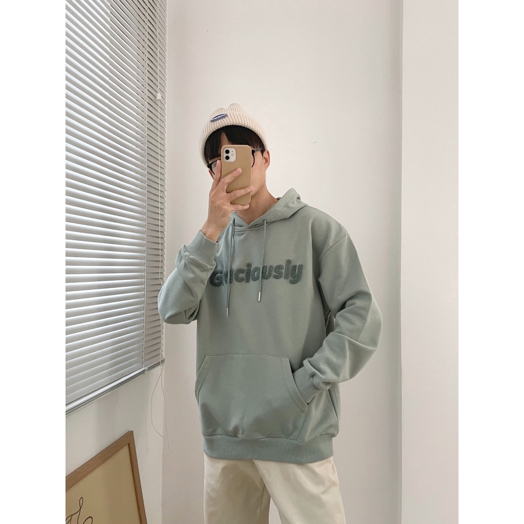 NOBITA HOME - ÁO HOODIE THÊU CHỮ GRACIOUSLY