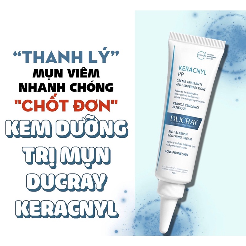 Kem Dưỡng Ducray Keracnyl PP Anti- Blemish Soothing Cream 30ml, Giúp Làm Giảm Mụn, Mờ Vết Thâm. | BigBuy360 - bigbuy360.vn