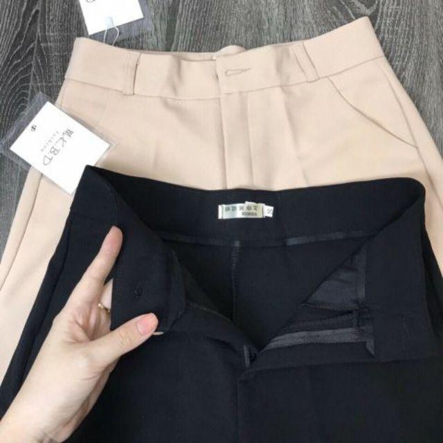 Quần Ống suông Khuy Giữa cạp cao siêu hot hàng đẹp chất đẹp chất đẹp..