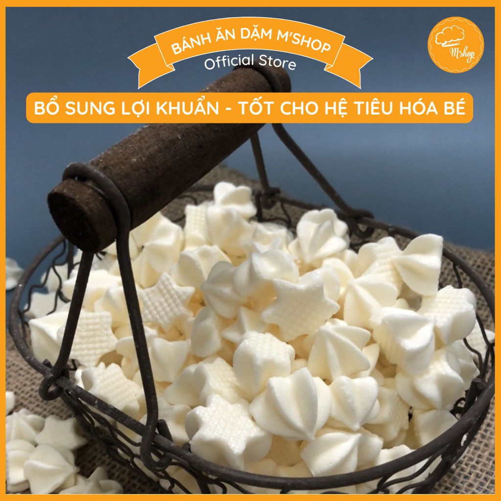 Bánh ăn dặm - Sữa chua khô truyền thống handmade M'shop cho bé từ 5-6 tháng