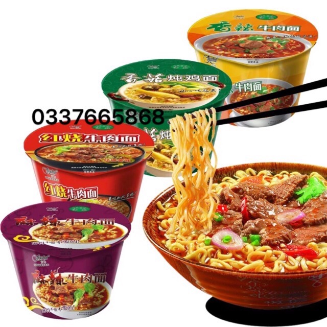 1 Cốc Mỳ Tôm Sư Phụ Khang Màu Xanh Vị Bò Ngũ Vị