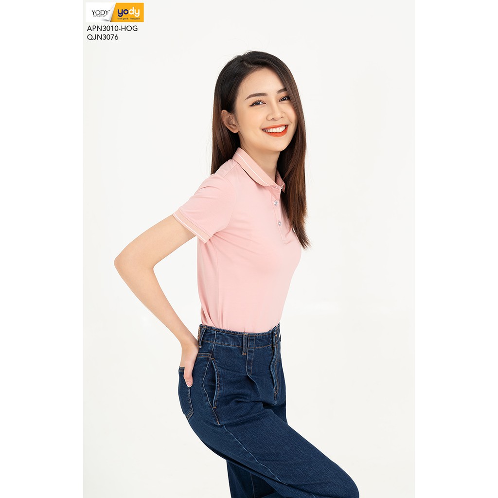 Áo phông polo nữ chất Pima YODY thanh lịch, Áo thun polo nữ kiểu dáng basic, siêu mềm mịn, thoáng mát - APN3010 | BigBuy360 - bigbuy360.vn