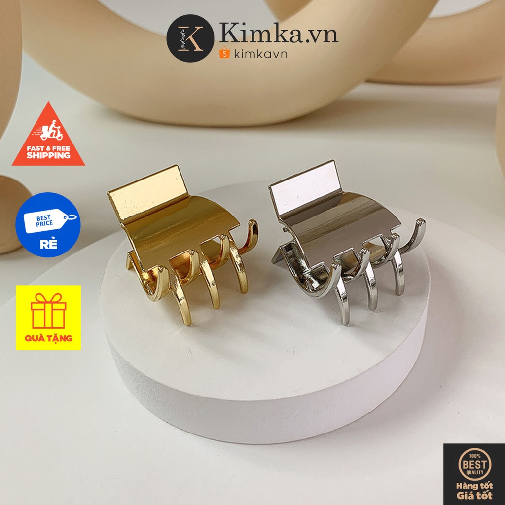 (0415) Kẹp Tóc Càng Cua Kim Loại Sáng Bóng Cá Tính Thanh Lịch