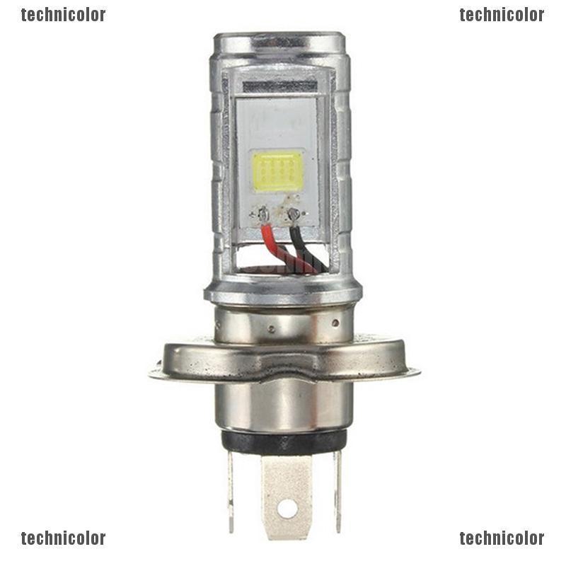 1 Đèn Pha H4 COB LED Ánh Sáng Trắng Cho Xe Máy