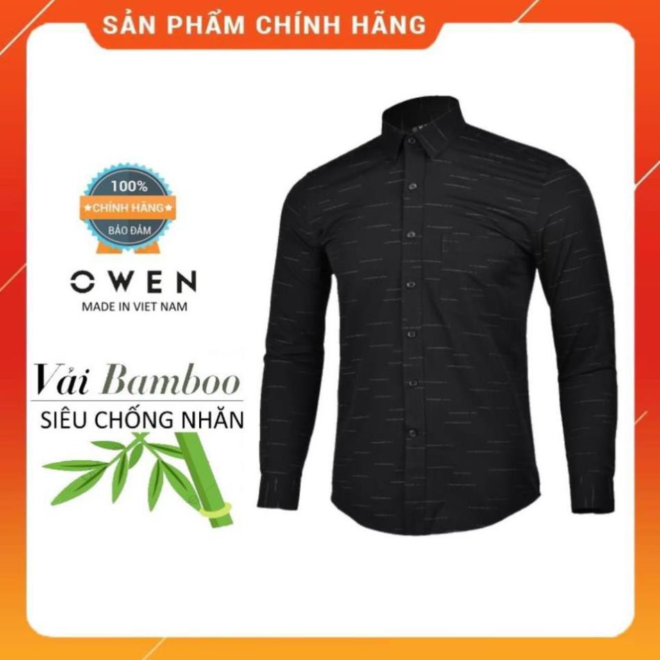 Sale Chính Hãng OWEN - Áo sơ mi dài tay Owen Slimfit AS90559 - Áo sơ mi nam dài tay hot 🌺 neww * ! $ %