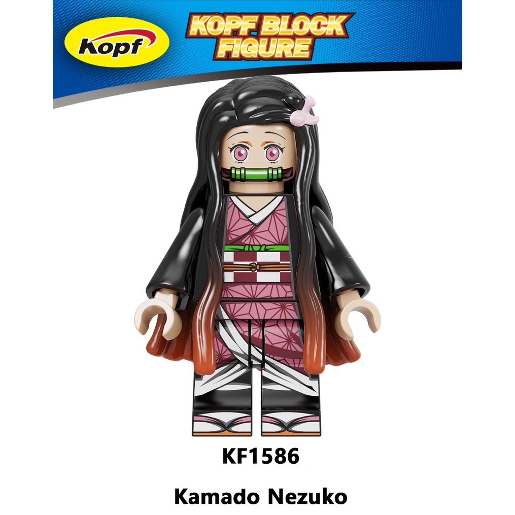 Đồ Chơi Lắp Ráp Mô Hình Nhân Vật nezuko Trong demon slayer