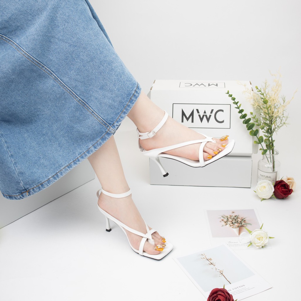 Giày Sandal Cao Gót MWC Đế Nhọn 5CM Quai Mảnh Thanh Lịch NUCG-3929