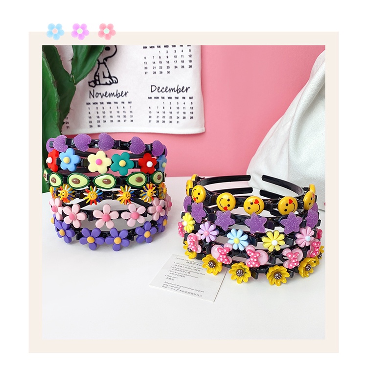 Cài hoa xinh cho bé gái 1-10 tuổi, Hàng đep có sẵn nhiều mẫu