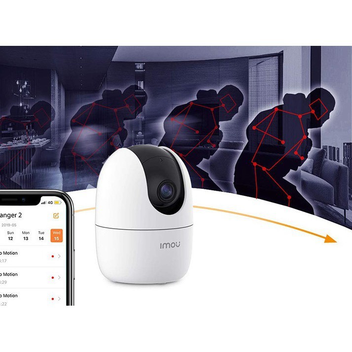 [Mã 77ELSALE giảm 7% đơn 300K] Camera Wi-Fi 2MP IMOU Ranger2 A22EP HD 1080P Điều Khiển Xoay 360° - Hàng Chính Hãng